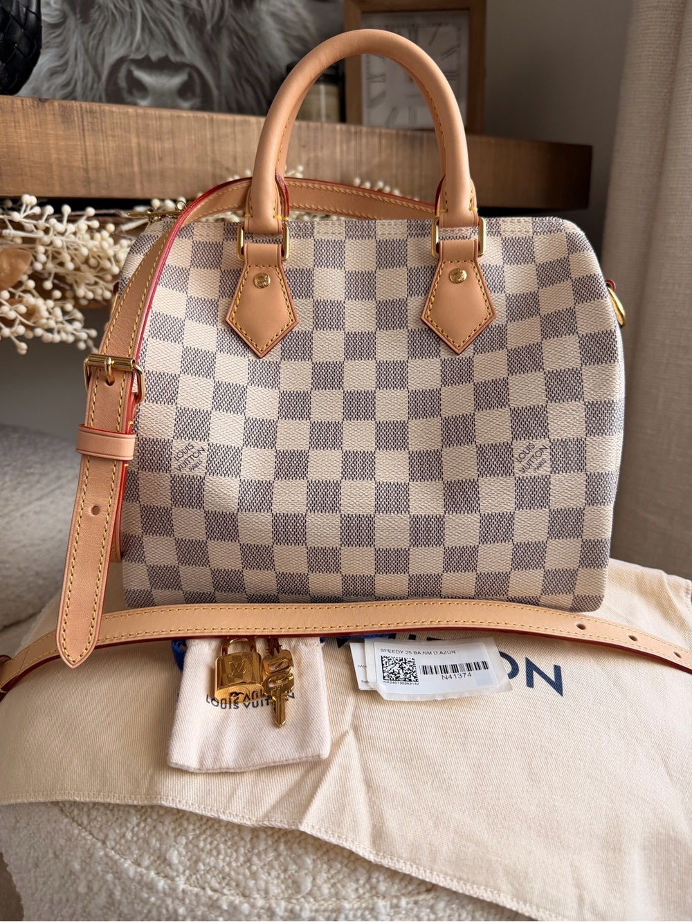 Louis Vuitton Damier Azur Speedy Bandoulière 25